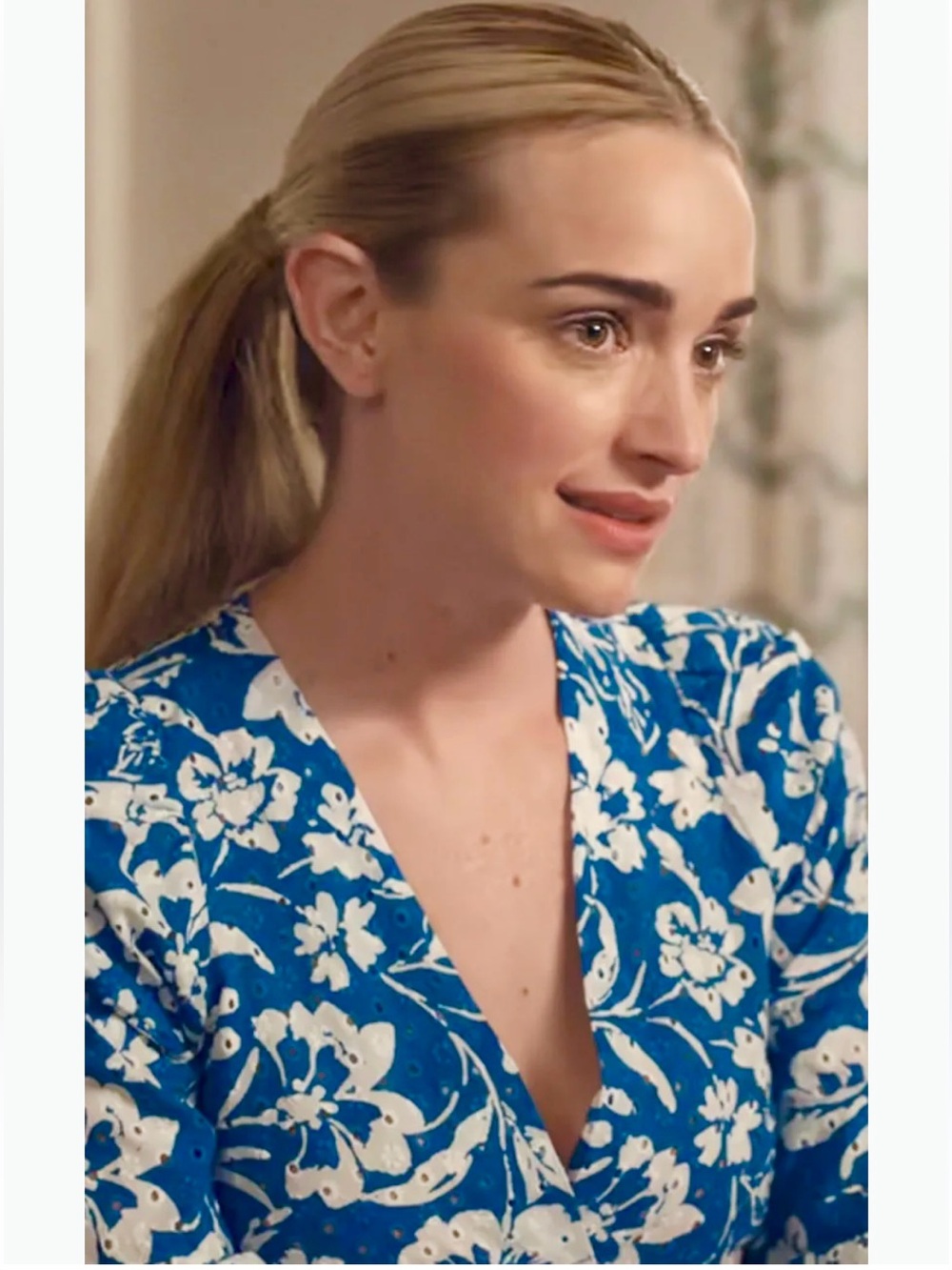 New ZARA Floral Printed Embroidered Eyelet Top - Picture 4 of 8